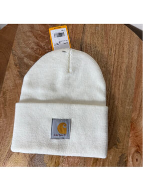 Carhartt Knit Cuffed Beanie One Size White Gold